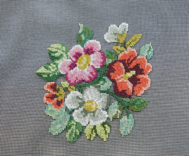 楽天市場】プチポワン刺繍 フラワー 約85mm×約75mm No.1005 完成品