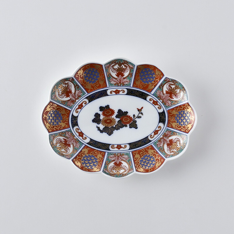 林みちよ 紅縁銀彩皿（No.9） 菓子皿 オブジェ アート 茶道 林みちよ