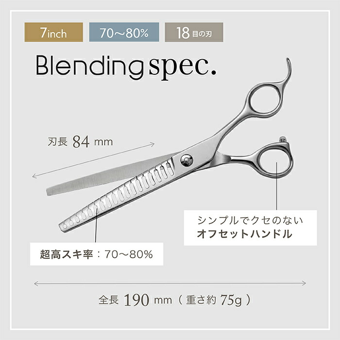 楽天市場】【ペット トリミング スキバサミ】送料無料 完全プロ用7