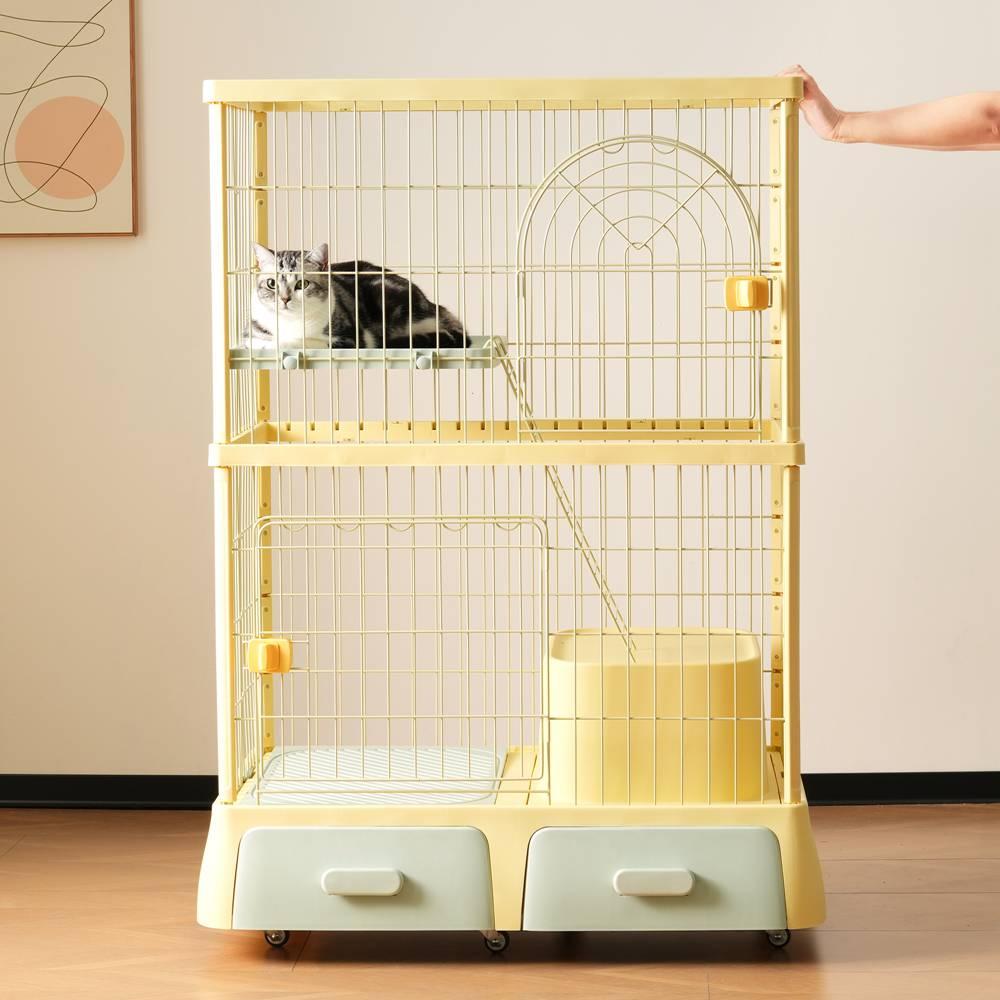 楽天市場】【今だけポイント5倍】N＆Sトイレ付き 猫ケージ 2段