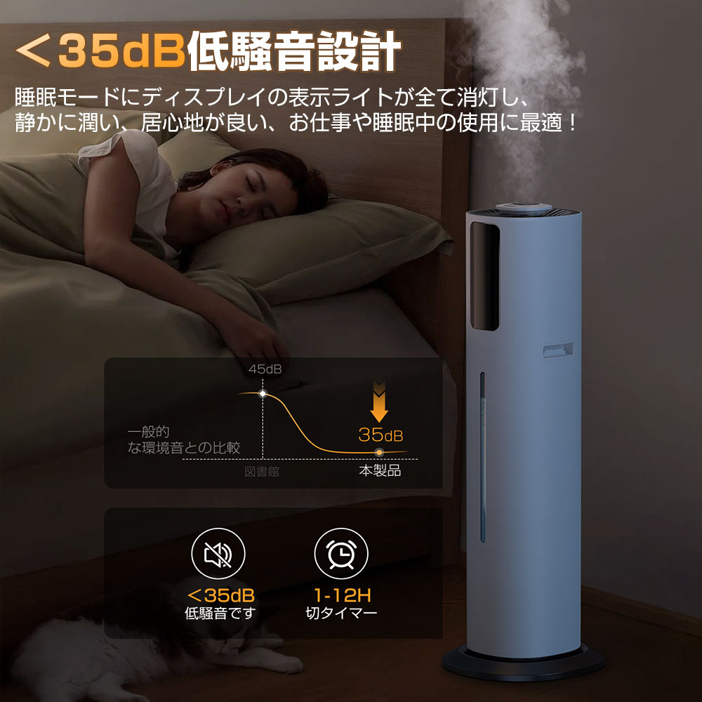 楽天市場】先着6600円！加湿器 8L大容量【楽天1位☆5重除菌・AI恒湿