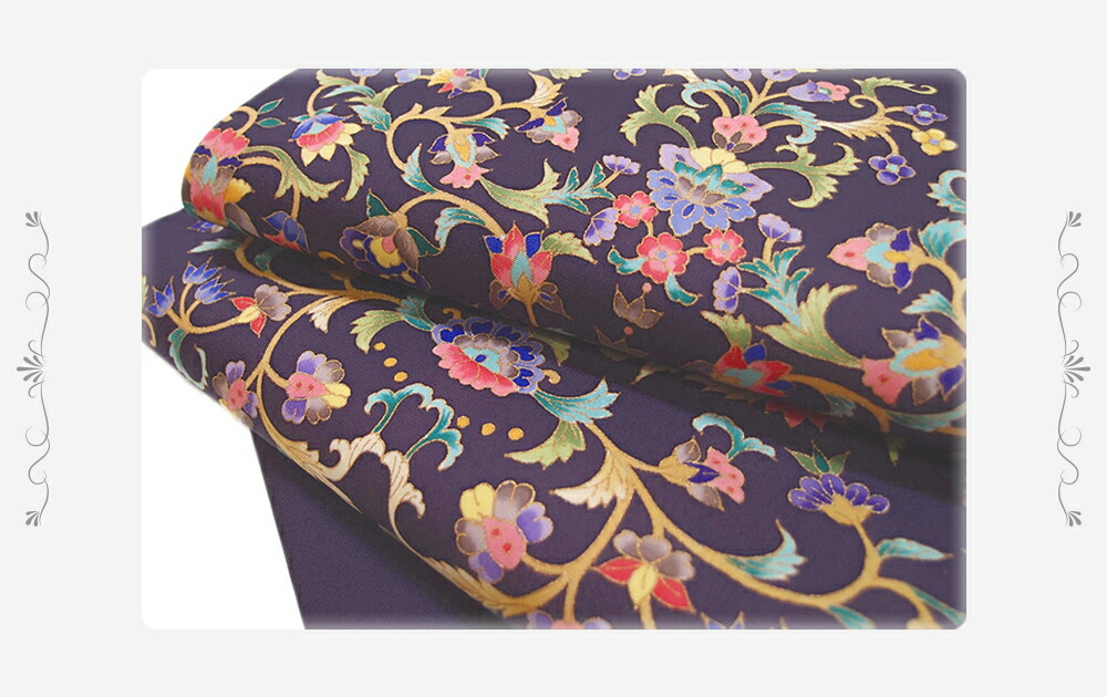 楽天市場】岡重 名古屋帯 九寸 京友禅 正絹 五泉 駒塩瀬 未仕立て品