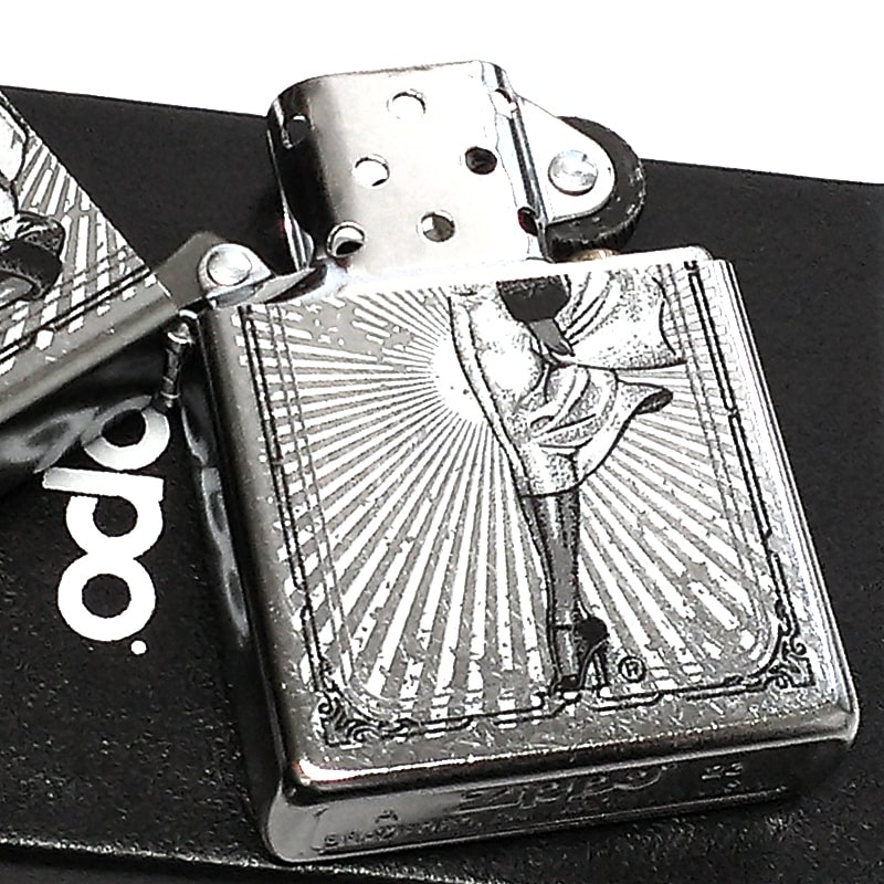 楽天市場】ZIPPO ライター ウィンディガール シルバー レトロ