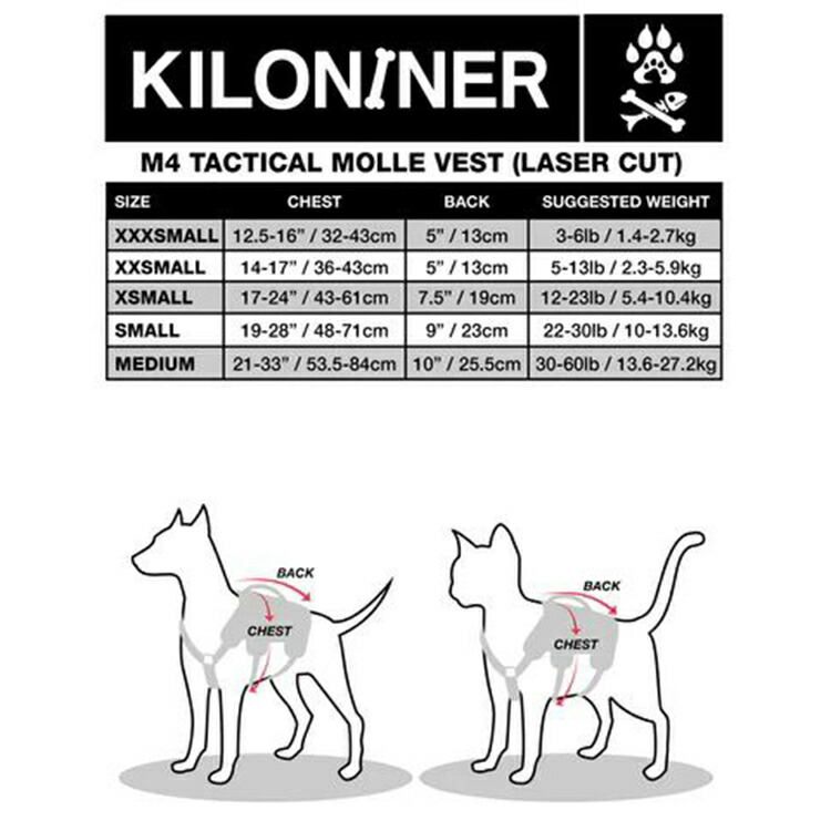 KILONNER M1ハーネス wolf grey Sサイズ KILONNER M1ハーネス wolf