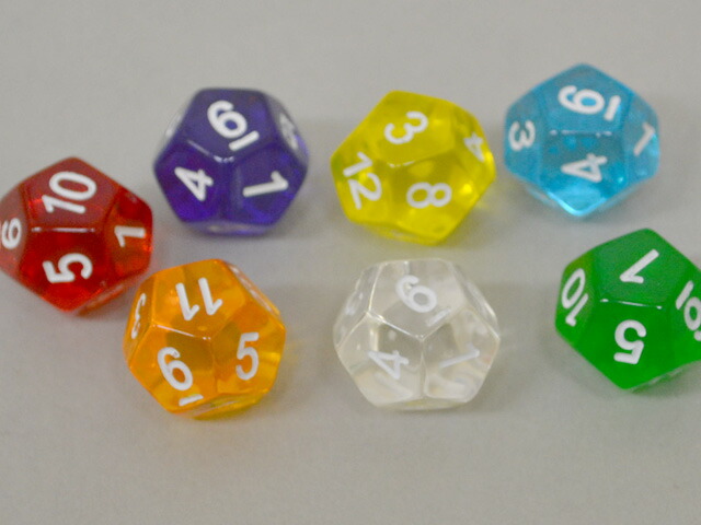 楽天市場】12面クリアダイス : EDA GARAGE