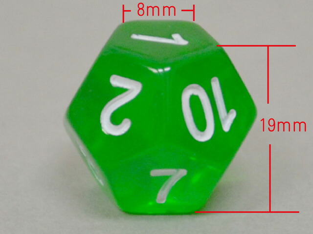 楽天市場】12面クリアダイス : EDA GARAGE