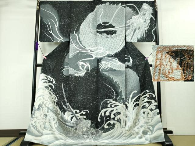 楽天市場】平和屋本店□極上 水蝋染技法 画家 津田瑞穂 訪問着 昇り龍