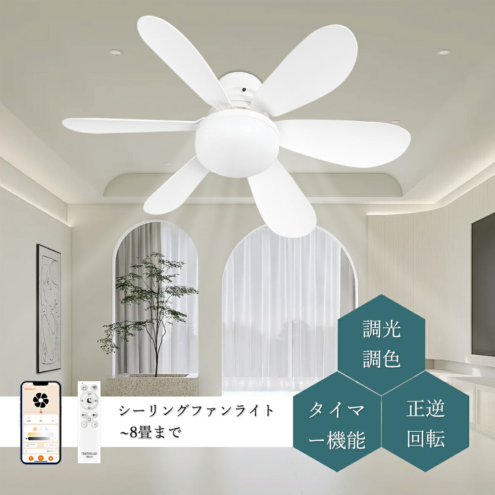 新品未使用】シーリングファンライト 新品未使用 シーリングファン
