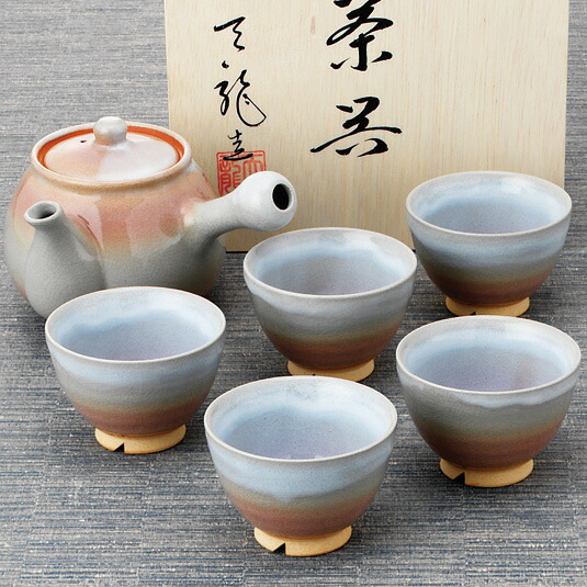 新品 萩焼き 湯呑みセット 萩焼 陶器製 湯飲みセット 大小2個 萩焼