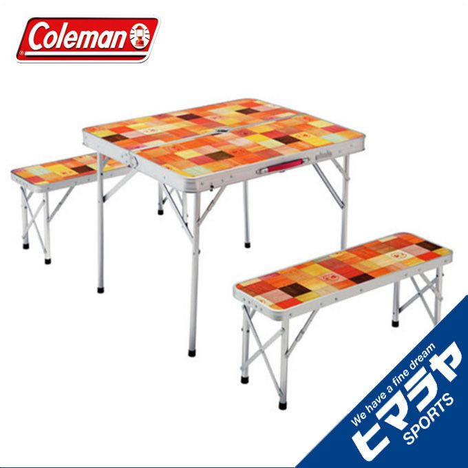 コールマン 美品 アウトドア テーブル ベンチセット