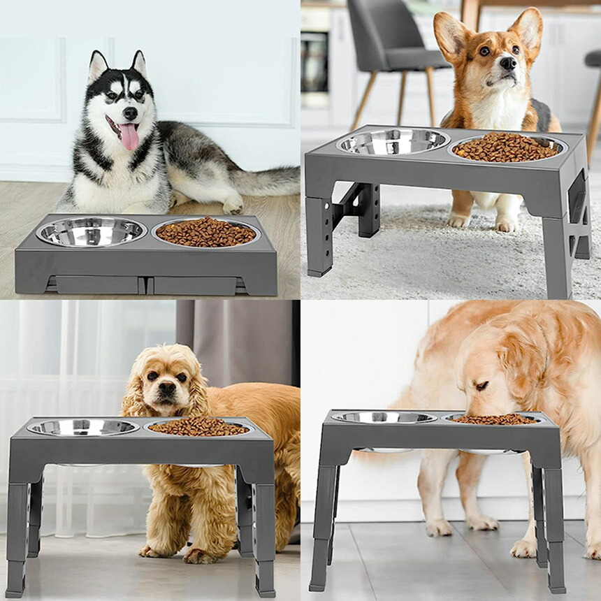 楽天市場】【ランキング受賞！】 犬用食器台 ペット用食器台 高さ調節