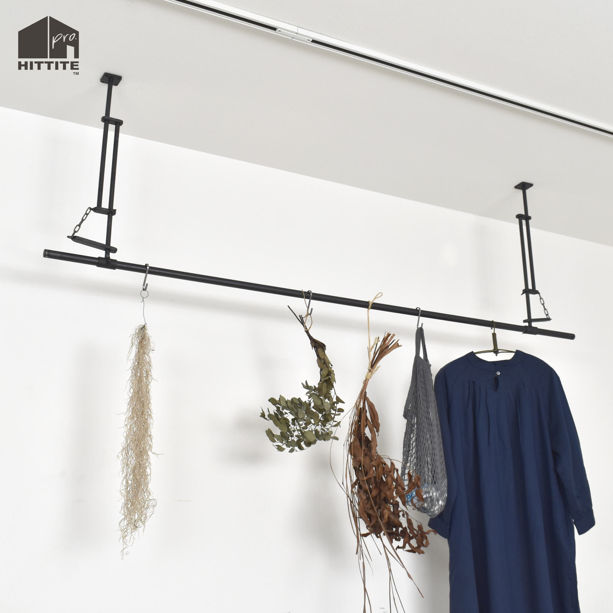 楽天市場】天井吊り昇降式ハンガー＜IRORI＞Long幅1200mm 1800mm店舗