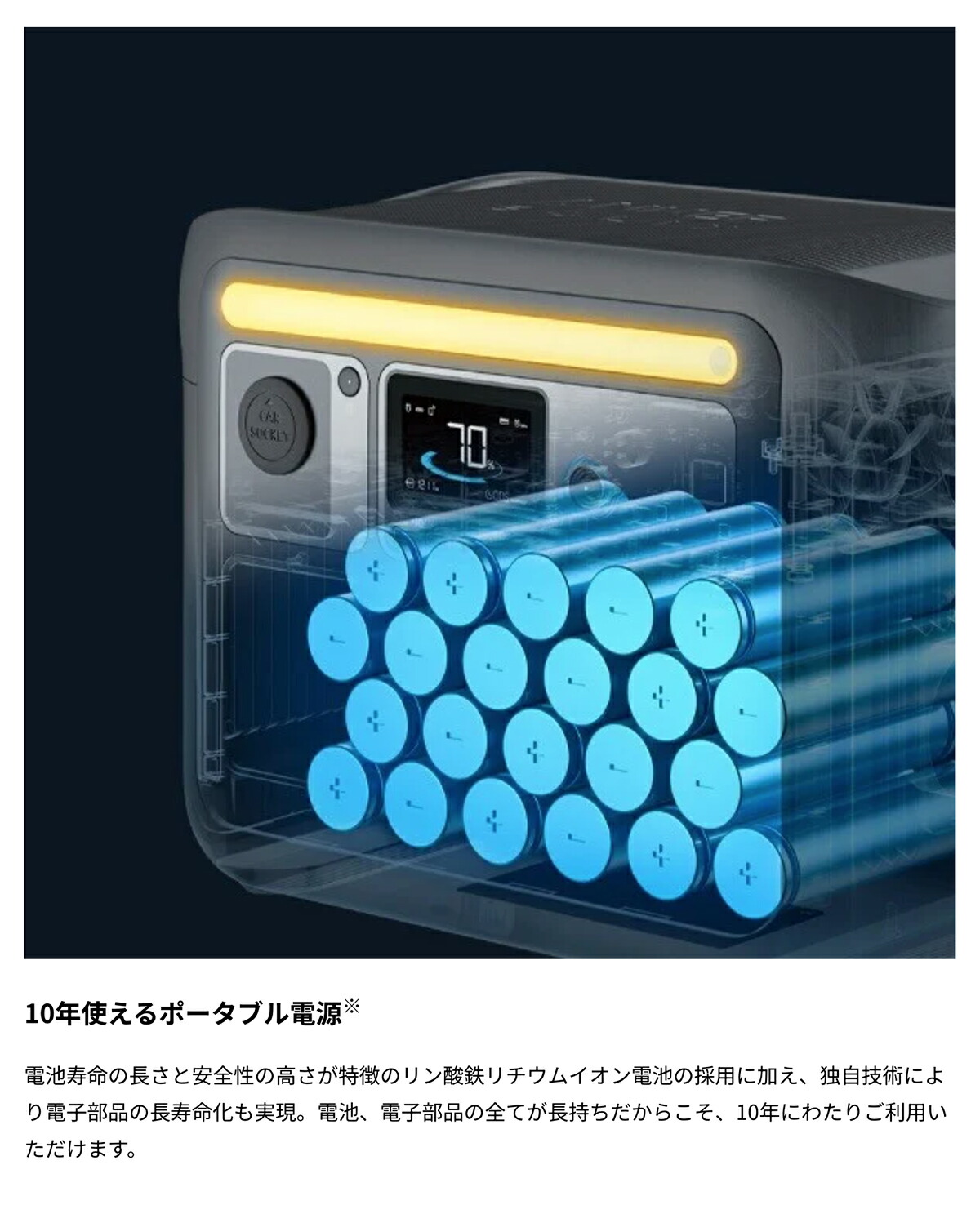 楽天市場】Anker ポータブル電源 1200W Solix C800 Portable Power