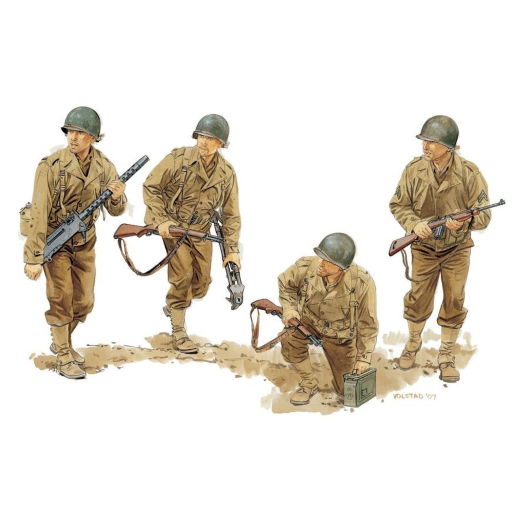 ドラゴンモデルズ 1/6WW2アメリカ陸軍空挺兵 フィギュア 台座付き レア