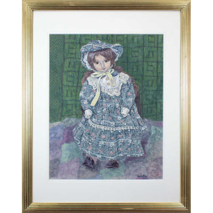 花乙女コレクション【Tomizawa 仮題・フランス人形 水彩画】 花乙女