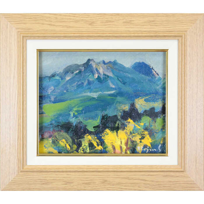 絵画一点物油絵F30号micchan作