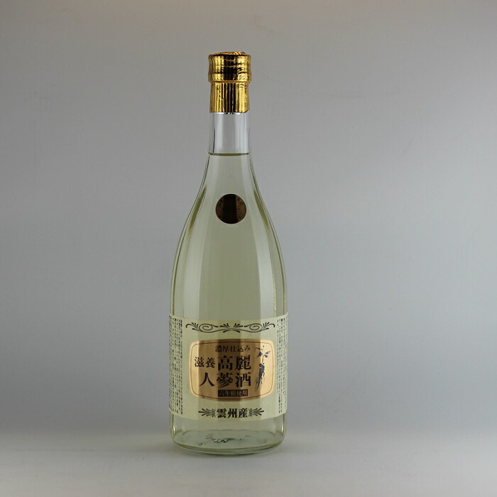 楽天市場】濃厚仕込み 高麗人参酒 720ml クリアボトル : とやまの地