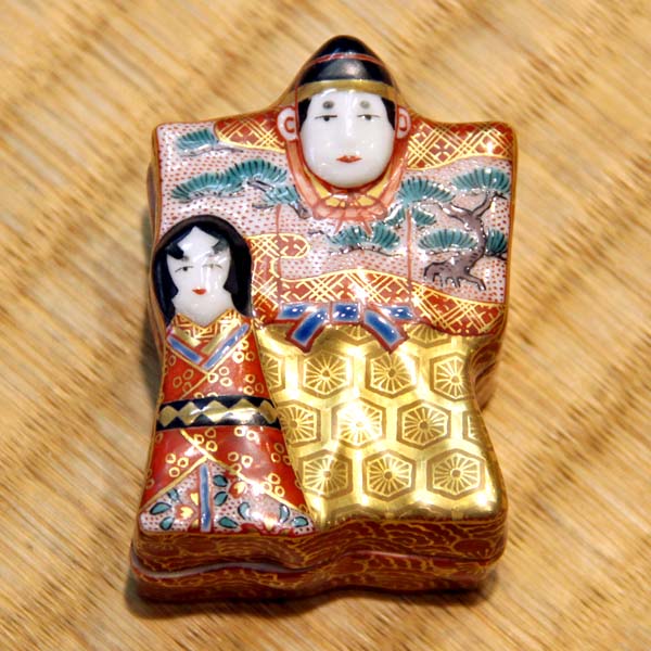 楽天市場】相上芳景 九谷焼香合 雛人形 [茶道具 お香] : 九谷陶芸 北山