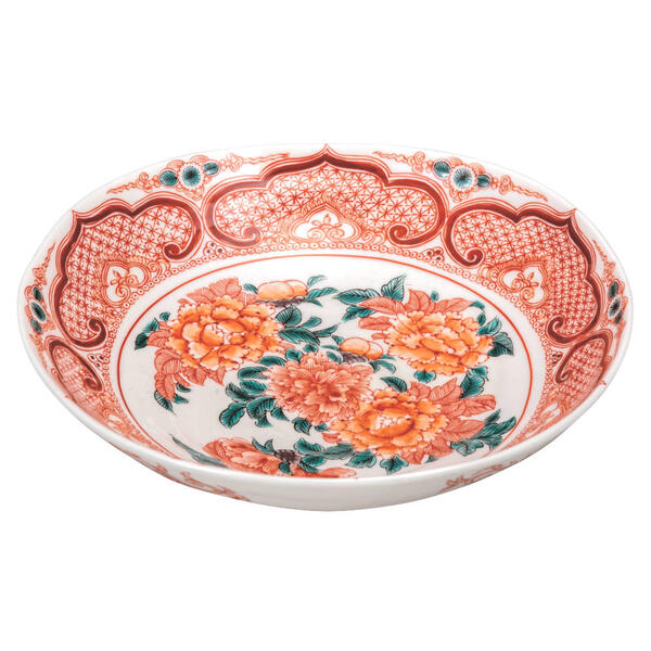 九谷焼 7号鉢（大鉢）赤絵K9-283 煮物 盛り付け 大皿