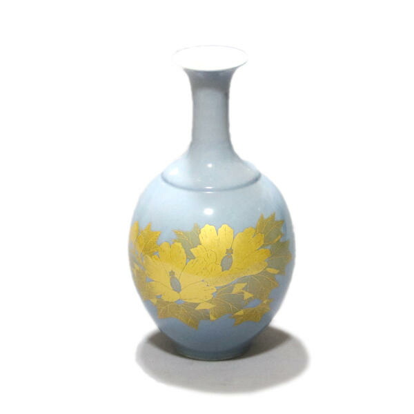 九谷焼人間国宝 吉田美統 本人作 花瓶 壺 【公式通販】