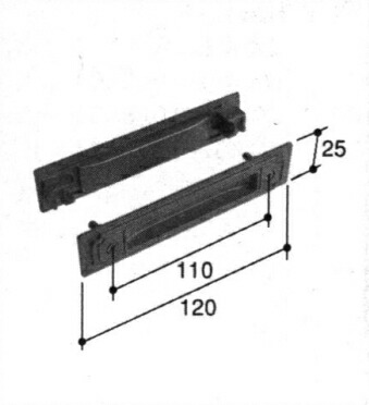 ☆yamaken☆pg5スタビ③9-10六角軸.スリット処理アルミ窓有り
