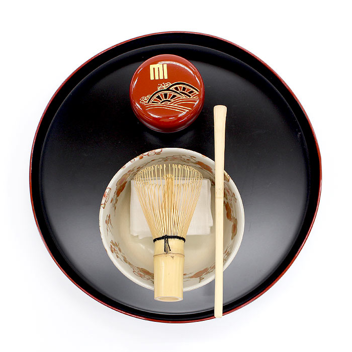 送料込【逢絢亭・新品】茶道具 茶碗 美濃焼 黒仁清 梅林の図 宮地英香