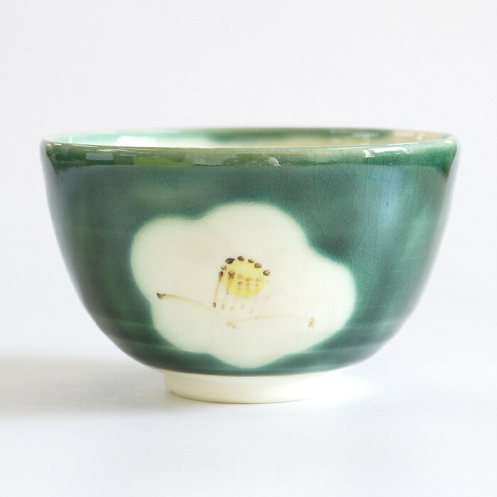 k038 茶道具 抹茶碗セット 秀泉陶苑 織部茶碗（緑釉）・黄伊羅保釉 平
