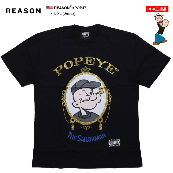 楽天市場】ラスト1点【40%OFF】REASON × ポパイ Tシャツ 半袖 メンズ