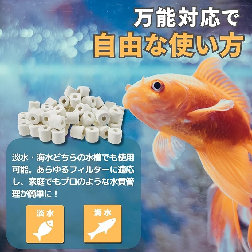 楽天市場】ろ材 ろ過材 水槽 アクアリウム リングろ材 (マルチカラー