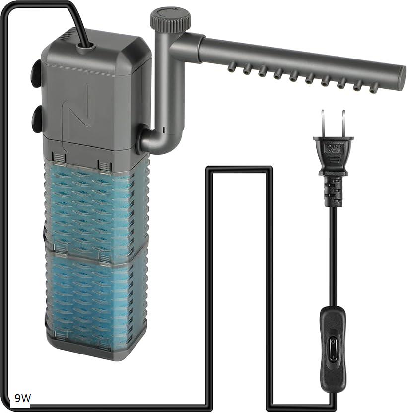 市場最安値、水中ポンプ25w付き大型水槽万能濾過装置濾過外部式濾過層