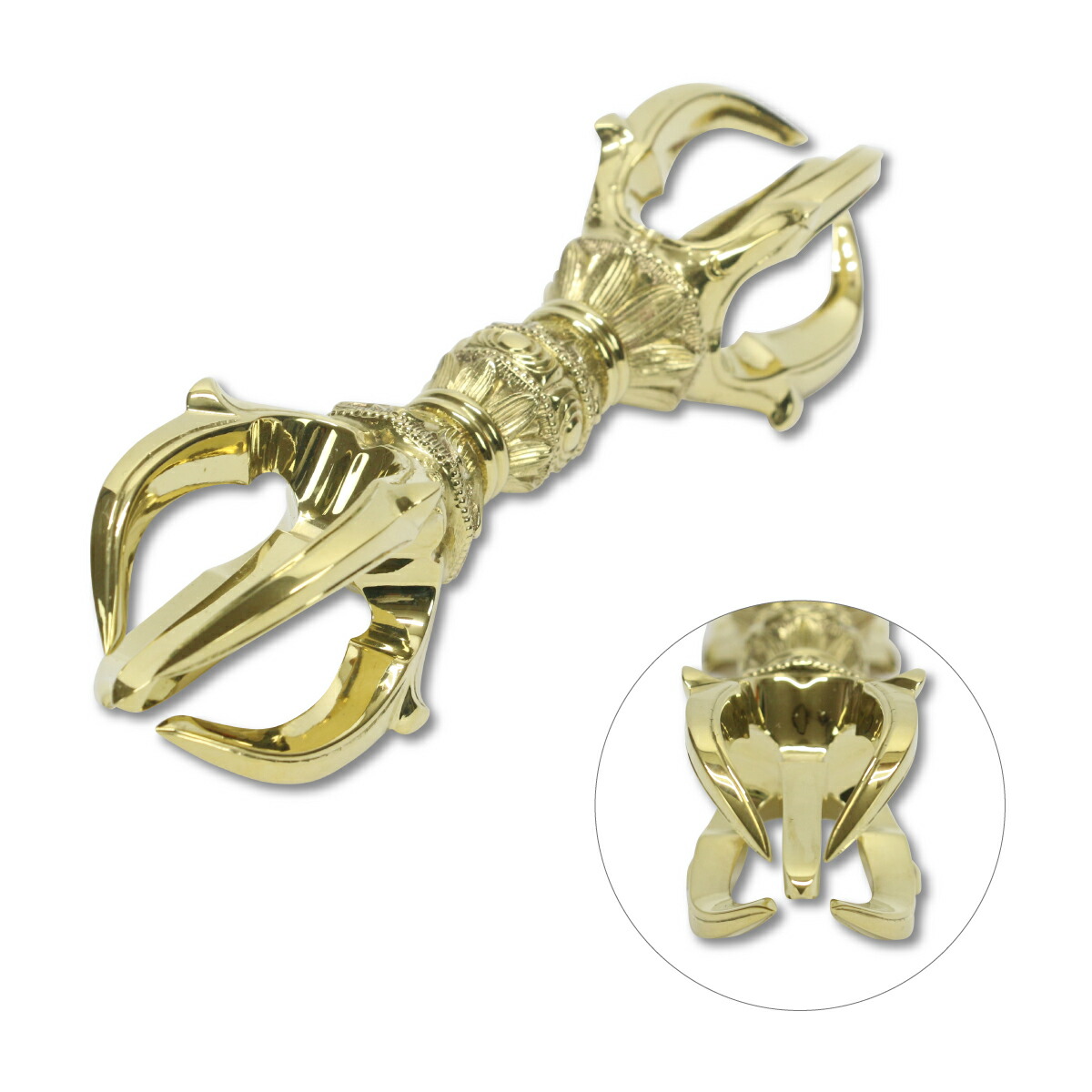 楽天市場】五鈷杵 15cm 大サイズ 真言宗 密教法具 金剛杵 真鍮 日本製