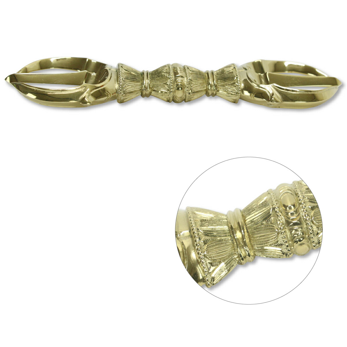 楽天市場】三鈷杵 15.3cm 真言宗 密教法具 金剛杵 真鍮 日本製 送料