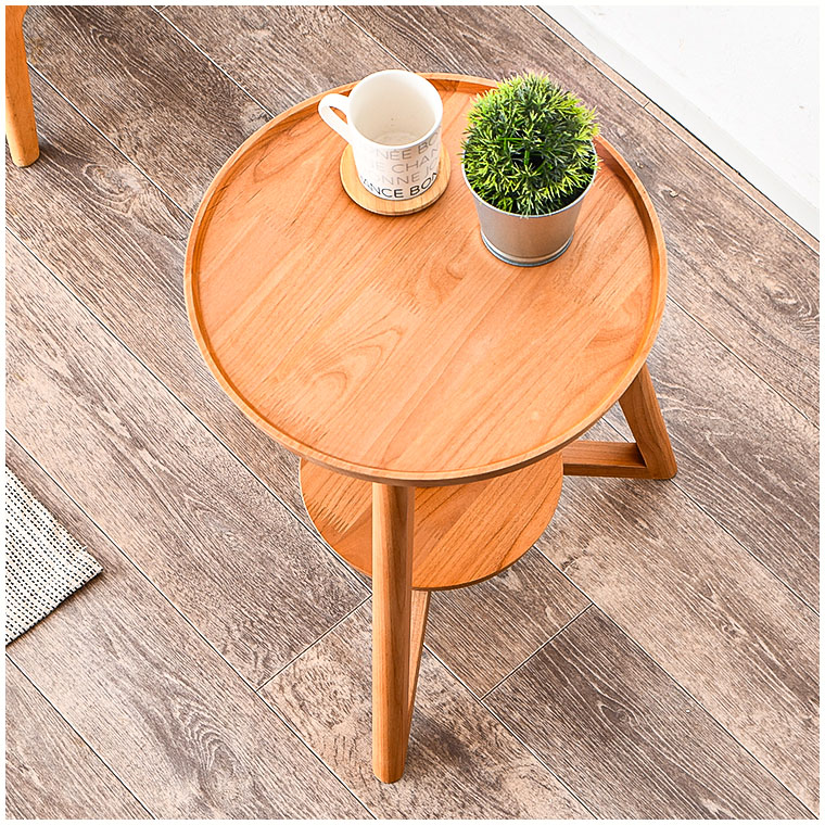 楽天市場】サイドテーブル ミニテーブル 円形テーブル 丸テーブル