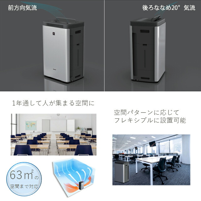 楽天市場】シャープ 床置き型プラズマクラスター加湿空気清浄機