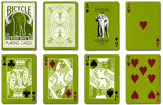 楽天市場】Green Bicycle Elephant Tsunami Playing Cards トランプ