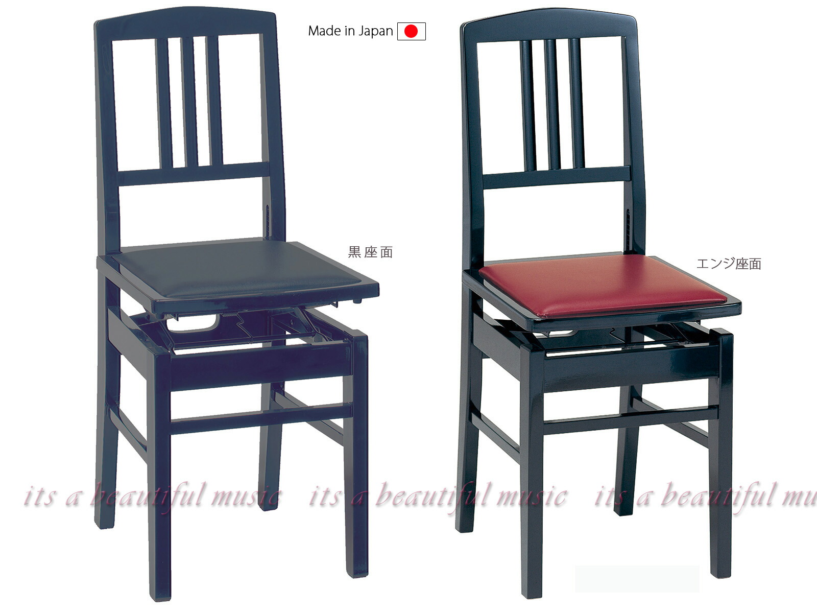 中古リニューアル】猫脚デザイン背付ピアノ椅子(全国送料込み)トムソン