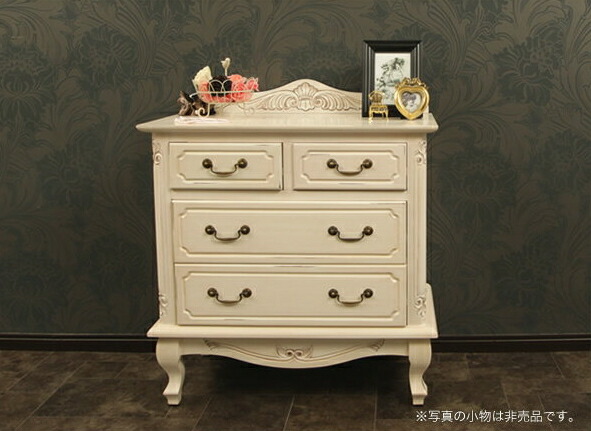 楽天市場】アンティーク調 チェスト 3段 幅75cm木製 アンティーク風