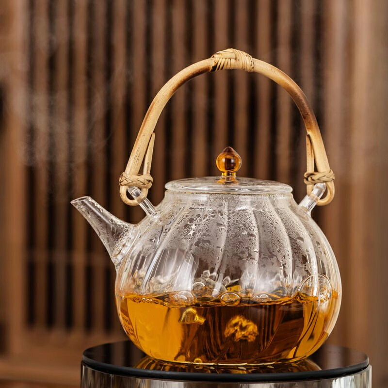 楽天市場】蘭亭 ガラスケトル 900ml 耐熱 ガラス ティーポット 竹の