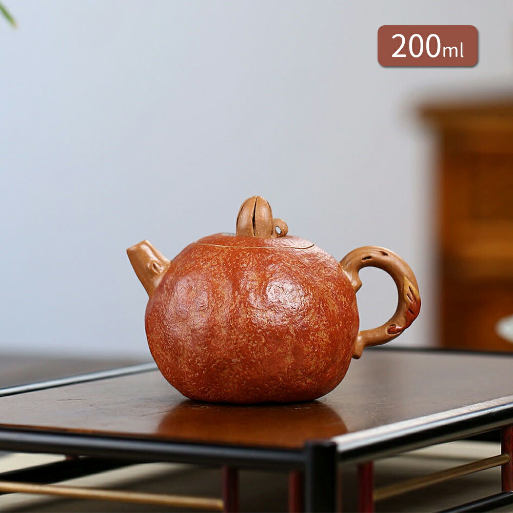 中国中国宣興銘紫砂朱泥宝瓶急須茶壷VR8282