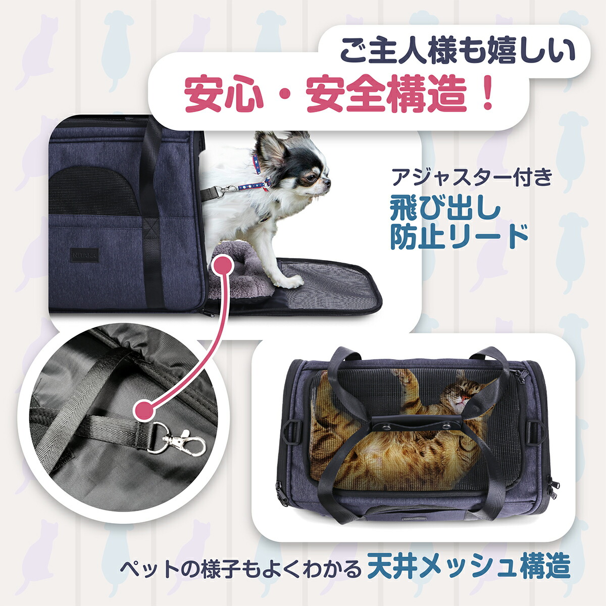 楽天市場】ペット用キャリーバッグ 折りたたみ ショルダー ペット