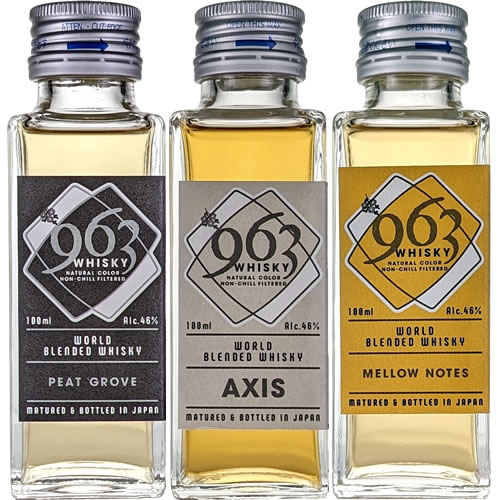 楽天市場】ブレンデッドウイスキー 963 ミニボトル3本セット 100ml×3