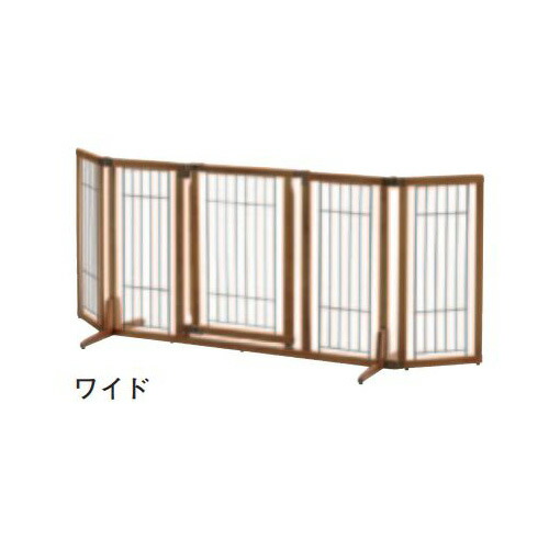 リッチェル 木製おくだけドア付ペットゲートH ワイド (犬小屋・ケージ