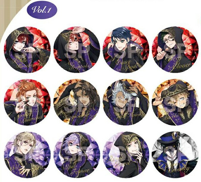 ツイステ カプセル缶バッジ マレウス・ドラコニア 式典服 50点セット