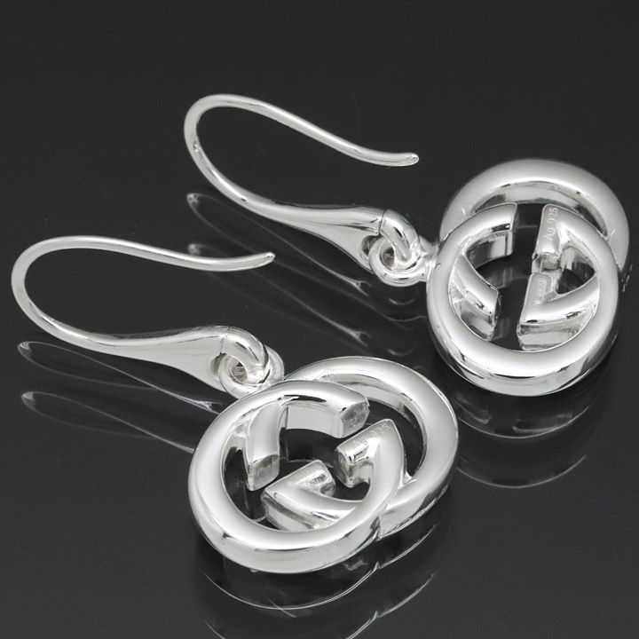 楽天市場】グッチ ピアス GUCCI フックピアス シルバー アクセサリー