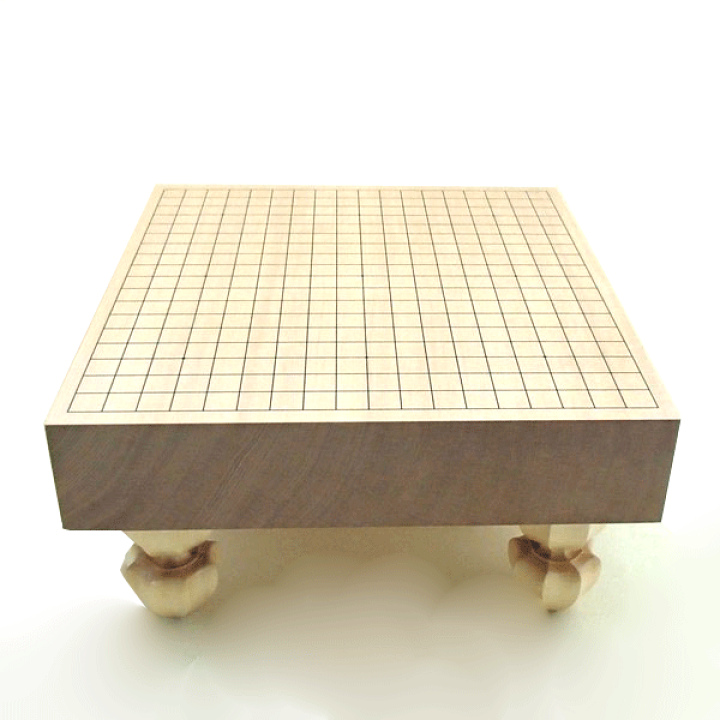 新榧】碁盤（脚なし） 本榧足付将棋盤 4寸7分（木裏） sa40051 | 前川
