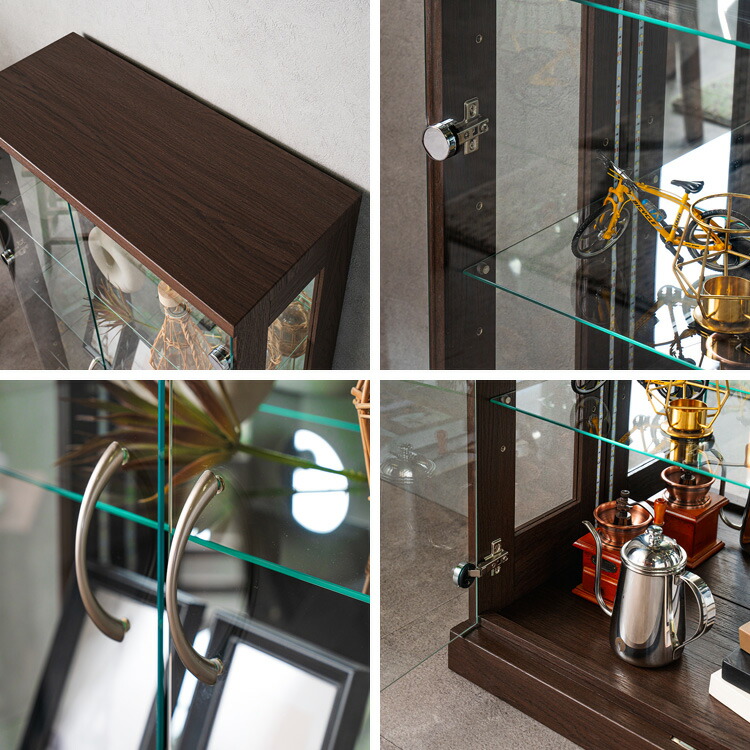 楽天市場】コレクションケース 70 ハイタイプ 棚 4段 鍵付き