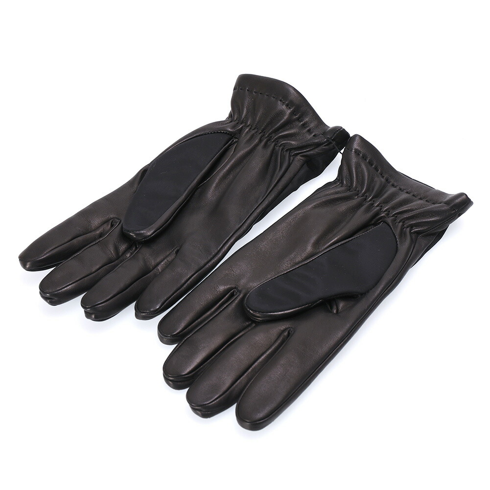 本物 プラダ レザーグローブ 手袋 黒 PRADA 本物 プラダ レザー