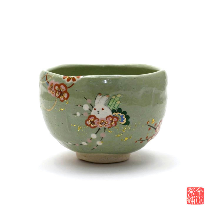 楽天市場】初春の兎 茶碗 楽入 【 抹茶茶碗 正月 干支 卯 】 : 今川