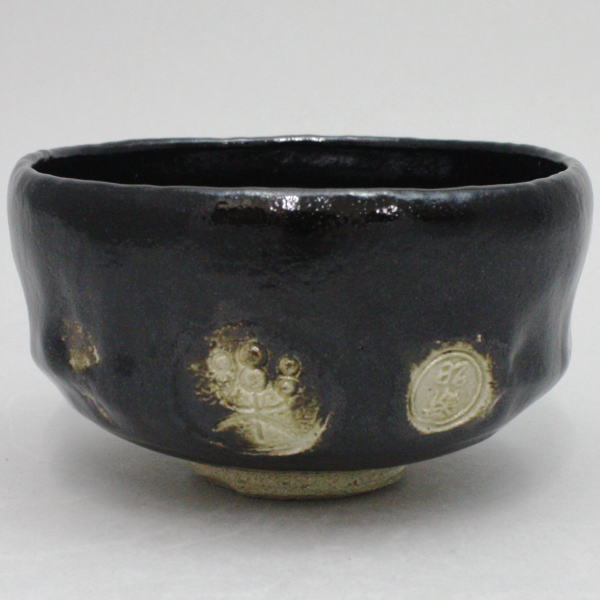 楽天市場】【茶器/茶道具 抹茶茶碗】 黒楽茶碗 銘「朧月」 弘入写し