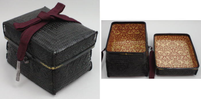 楽天市場】【茶器/茶道具 野立籠セット（野点籠セット）/網代籠】 御所